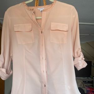 Peach Calvin Klein Dress Shirt